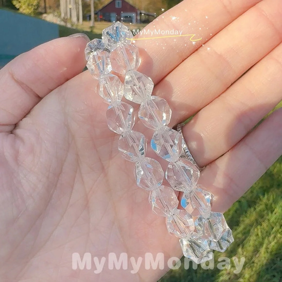 Clear Quartz Bracelet 9mm - Picture 2 of 2